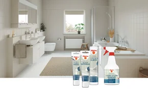 Badsanierungsprodukte in einem Badezimmer